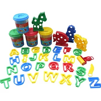 【培培樂】彩色創意黏土組-我愛彩泥ABC