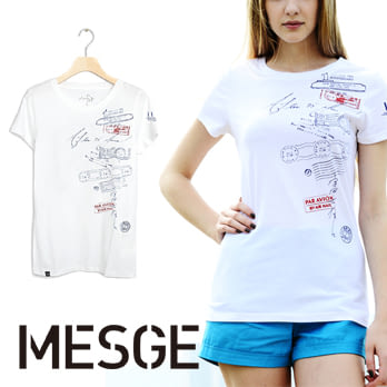【MESGE】蕭青陽 After 75 years I I IDOL系列 女T-Shirt T恤 S白