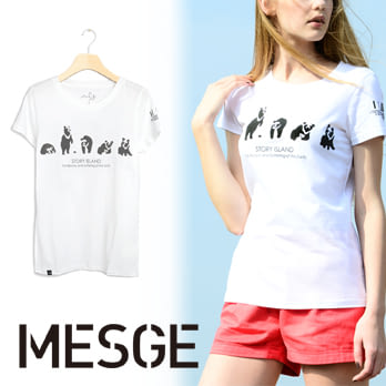 【MESGE】蕭青陽 故事島 I I IDOL系列 女T-Shirt T恤 S白