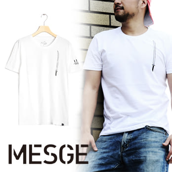 【MESGE】蕭青陽 少年ㄞ國 I I IDOL系列 男T-Shirt T恤 S白
