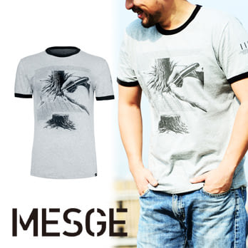 【MESGE】蕭青陽 甜蜜的負荷 I I IDOL系列 男T-Shirt T恤 S灰