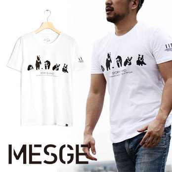 【MESGE】蕭青陽 故事島 I I IDOL系列 男T-Shirt T恤 S白