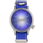 KOMONO Magnus Print 比利都會型格印花系列腕錶-條紋水手藍/46mm條紋水手藍