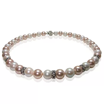 【小樂珍珠專賣店】天然貝珠 天然貝殼珠貝寶珠 *3A正圓頂級南洋深海貝珍珠項鍊*美國夫人愛戴款