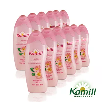 【德國卡蜜兒Kamill】野玫瑰牛奶香氛沐浴膠250ml(12瓶組)