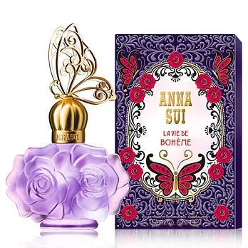 Anna sui 紫蝶戀女性淡香水(30ml)送洋娃娃造型腕帶+針管隨機款