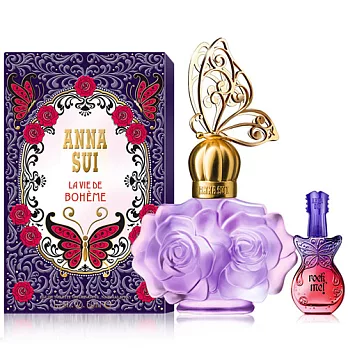 Anna sui 紫蝶戀女性淡香水(50ml)送品牌小香隨機款