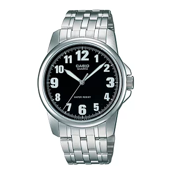 【CASIO】復古名曲時尚優質腕錶-黑色-MTP-1216A-1B