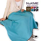 棉花田【NuKME】時尚創意多功能隨意毯- 藍綠色藍綠色