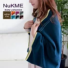 棉花田【NuKME】時尚創意多功能隨意毯- 海藍色海藍色