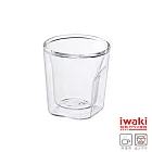 【iwaki】雙層耐熱玻璃杯 50ml(方型款)