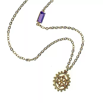Chicist 魔幻雪花頸鍊金/薰衣草紫