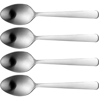 《FISKARS》FORM 小茶匙4件組(霧銀)