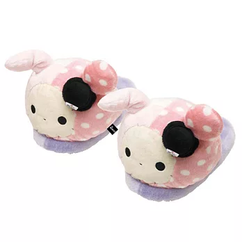 San-X 魔幻馬戲團可愛保暖系列毛絨保暖拖鞋。團長兔