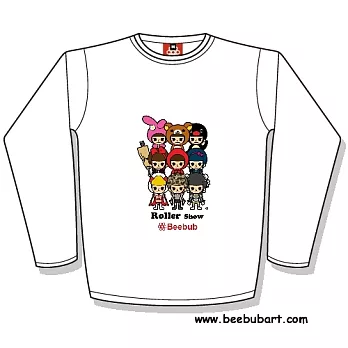 【Beebub】RollerShow-大集合蘿拉-長袖平口XS白色