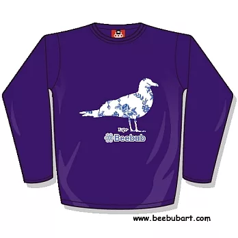 【Beebub】kupo-鴿子-長袖平口XS紫色