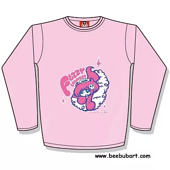 【Beebub】Torry-洗衣機泡泡女孩-長袖平口XS粉紅色