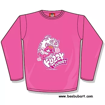 【Beebub】Torry-惡魔泡泡女孩-長袖平口XS桃紅色