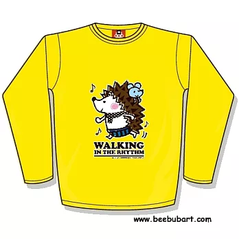 【Beebub】Torry-跟著節奏走-長袖平口XS黃色