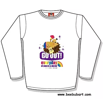 【Beebub】Torry-出去玩-長袖平口XS白色