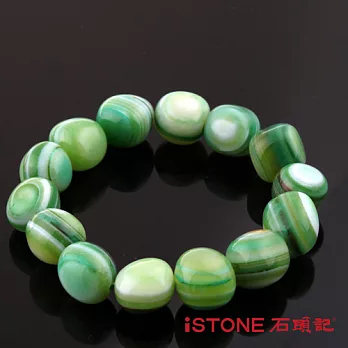 石頭記 一往情深-不定形手鍊(八色選)條紋瑪瑙-紅