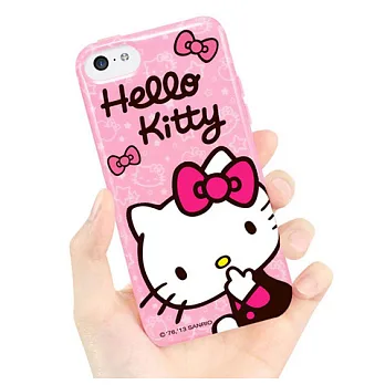 GARMMA Hello Kitty iPhone 5C TPU保護殼迷幻粉