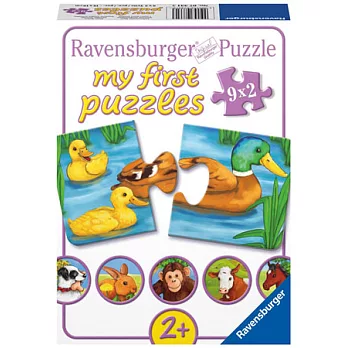 Ravensburger維寶拼圖-可愛動物(9*2pcs)
