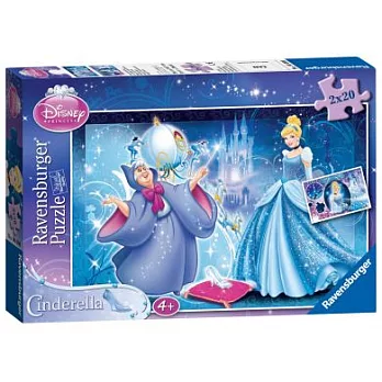 Ravensburger維寶迪士尼公主拼圖--仙度瑞拉(2*20pcs)