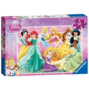 Ravensburger維寶迪士尼拼圖 --迪士尼公主們(80pcs)