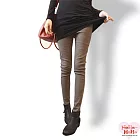 【HeHa】加絨加厚修身顯瘦小腳褲(共二色)-S(黑色)