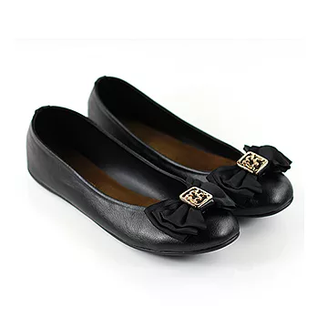 ◤Green Phoenix◥MIT暢銷可愛蝴蝶結平底娃娃鞋包鞋24黑色