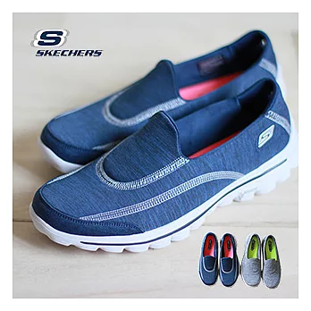 SKECHERS (女) GOwalk2系列7.5藍色