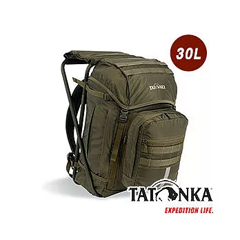 【德國TATONKA】折凳可坐背包_ 釣魚 登山 坐車多功能款背包 30L / TA2296331草綠