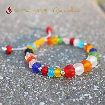 《上綺珠寶》Grace Chen-我很認真-馬卡龍琉璃手鍊