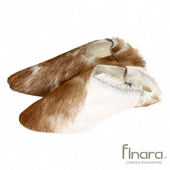 皮草時尚室內羊皮拖鞋/保暖鞋/麂皮止滑-咖啡色(M)