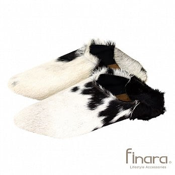 精品寢具/生活擺件-皮草時尚室內羊皮拖鞋/保暖鞋/麂皮止滑-黑色(M)