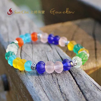 《上綺珠寶》Grace Chen-我很自信-馬卡龍琉璃手鍊