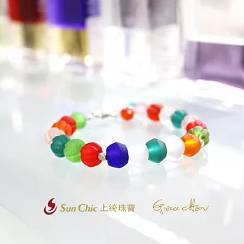 《上綺珠寶》Grace Chen-我很快樂-馬卡龍琉璃手鍊