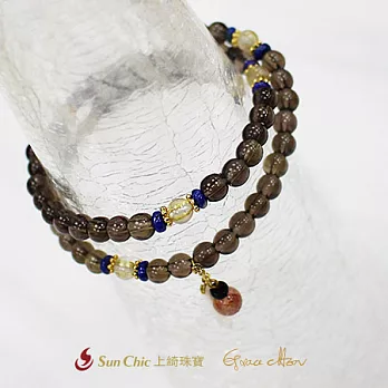 《上綺珠寶》Grace Chen-生命靈數咖啡1號-茶晶手鍊