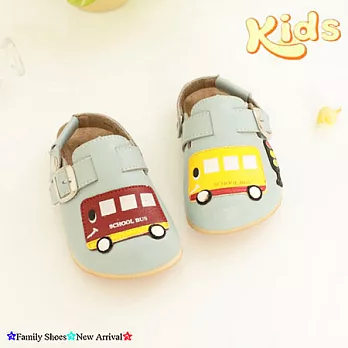 【Kids】我愛上學去前包後空勃肯風鞋-水藍色兒童款25水藍色