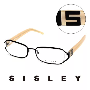 Sisley 法國 希思黎 時尚復古百搭造型平光眼鏡(奶茶) SY02902奶茶色