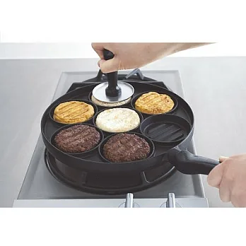 《美國NORDIC WARE》美味漢堡排調理鍋‧附專用小壓盤