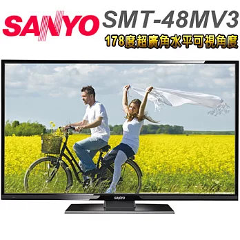 SANYO三洋 48吋直下式FHD LED液晶顯示器+視訊盒(SMT-48MV3)*送基本安裝