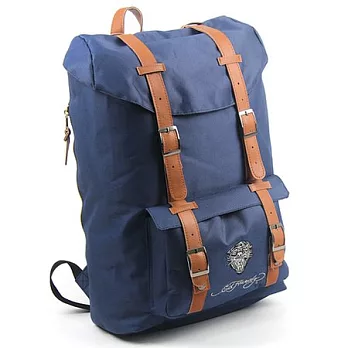 【ED Hardy】Detroit- 美式復刻虎王防水後背包-Rain Cover款(深藍)