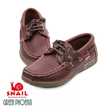 SNAIL蝸牛 厚底帆船鞋.休閒鞋(女生款) 35咖啡色