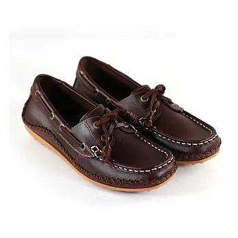 SNAIL蝸牛 經典傳統帆船鞋豆豆底系列(女生款)35咖啡色