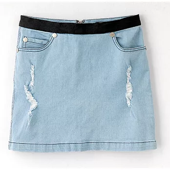 【UH】2% - 淺藍牛仔短裙S淺藍