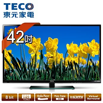【東元TECO】42吋FHD Hi-HD LED液晶顯示器+視訊盒/(TL4202TRE+TS1301TRE)