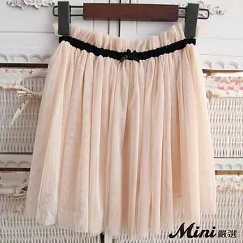 紗裙 甜美網紗三層蓬蓬裙短裙 三色-Mini嚴選- FREE(粉色)
