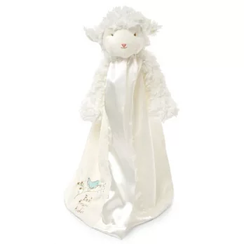 美國Bunnies By The Bay海灣兔,小羊玩偶巾/手偶巾,Kiddo Buddy Blanket-White